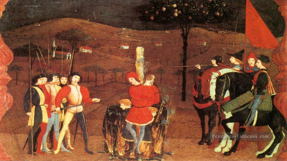 Miracle de la scène de l’hostie profanée 5 début de la Renaissance Paolo Uccello Peintures à l'huile